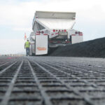 Tencate Mirafi MPM paving geomembrane beneath new asphalt