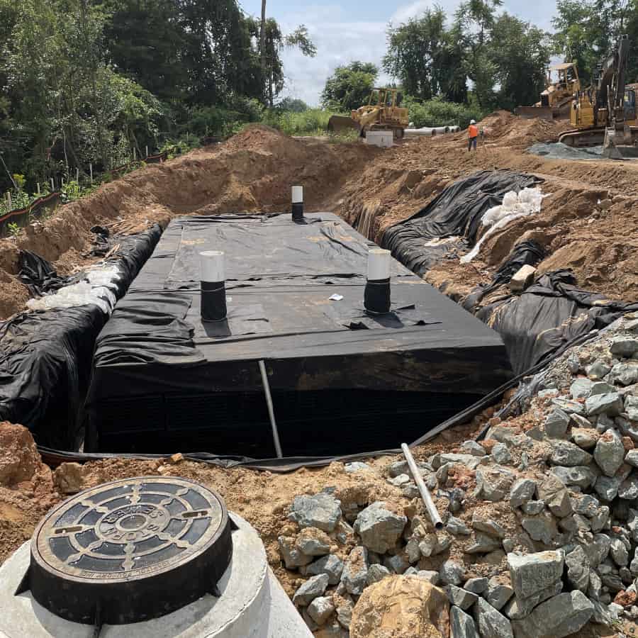 Underground Stormwater Storage - Wawa Gas Uses R-Tank - Ferguson ...