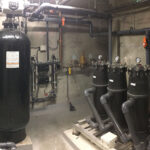 Greyter System installed in a commercial building to reduce water consumption and reuse greywater