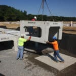 Large segment of subsurface stormwater chamber, RetainIT