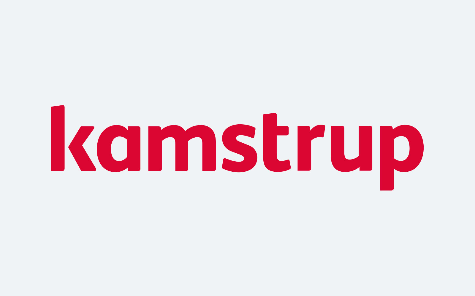 kamstrup blue background logo